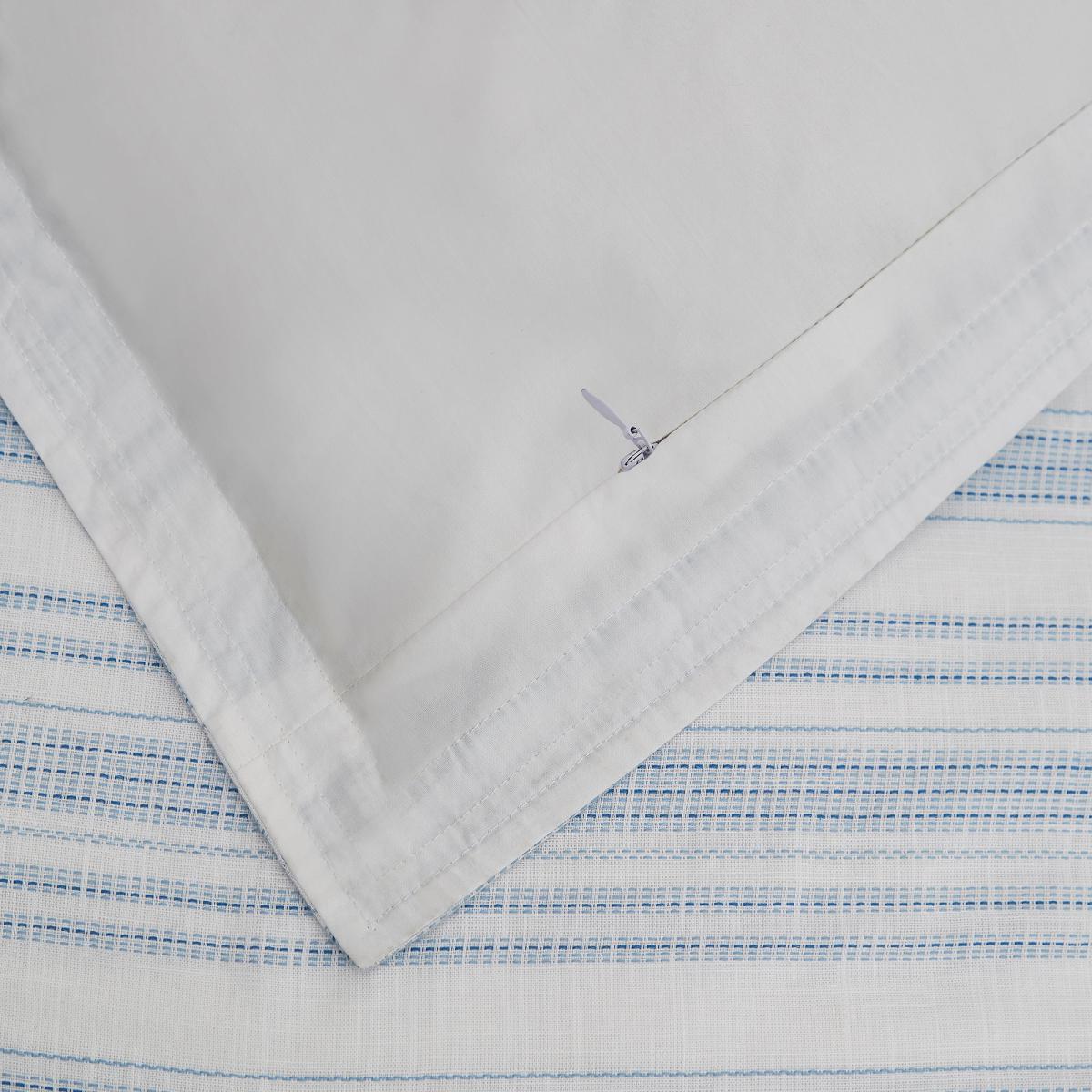 Dorma Holkham 100% Cotton Oxford Pillowcase Pair Blue – image 4