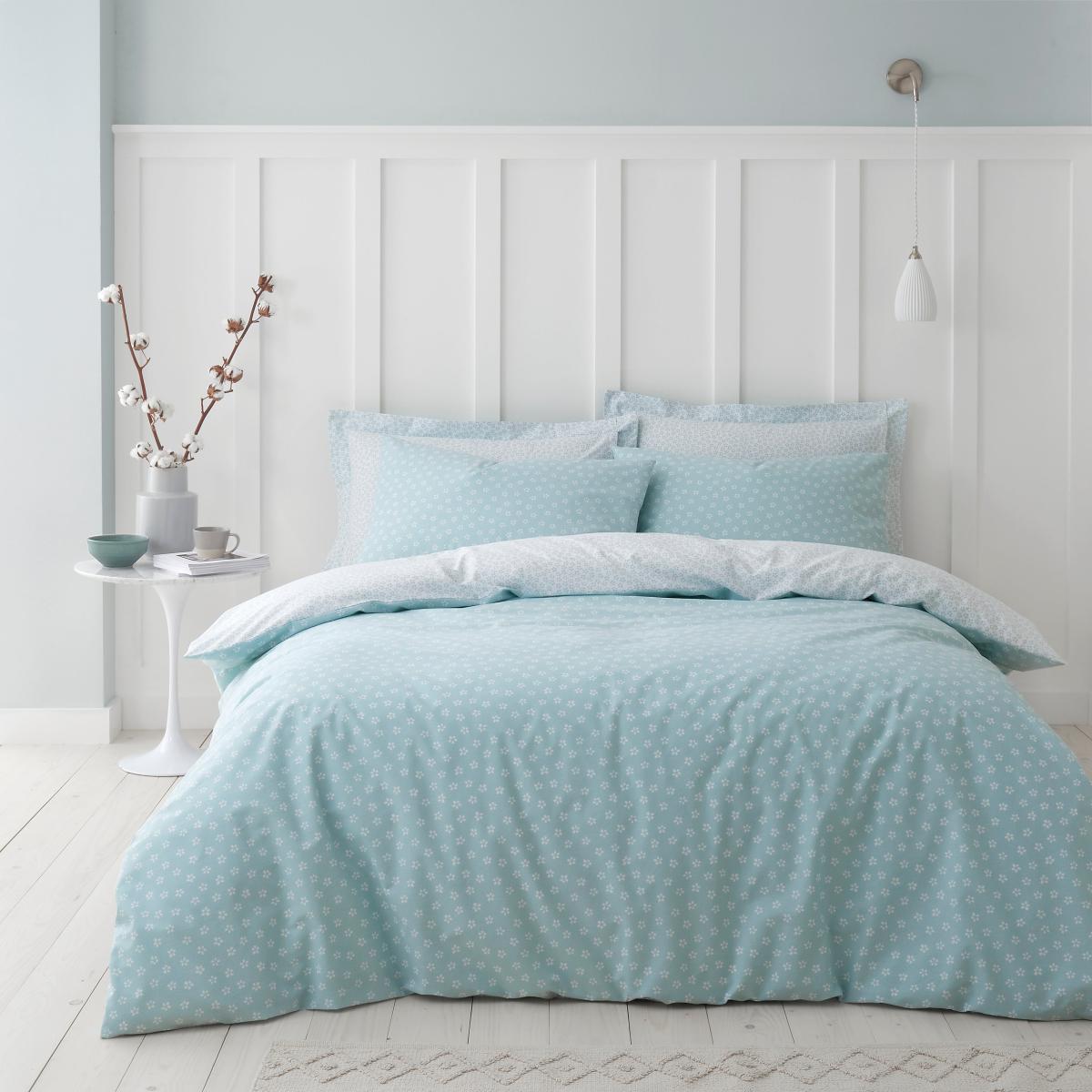 Florrie Ditsy Mineral Duvet Cover and Pillowcase Set Mineral – image 1