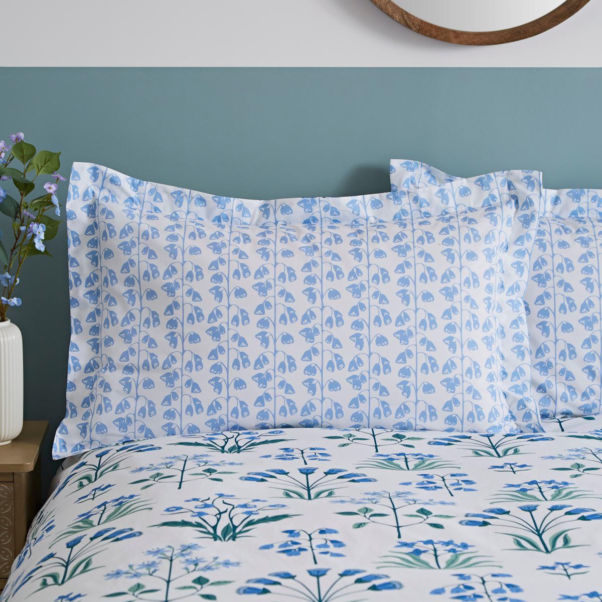 Florentina Blue Oxford Pillowcase Blue – image 2