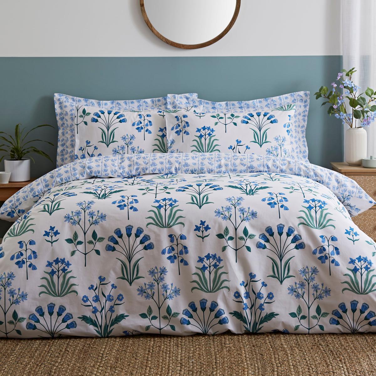 Florentina Blue Oxford Pillowcase Blue – image 3
