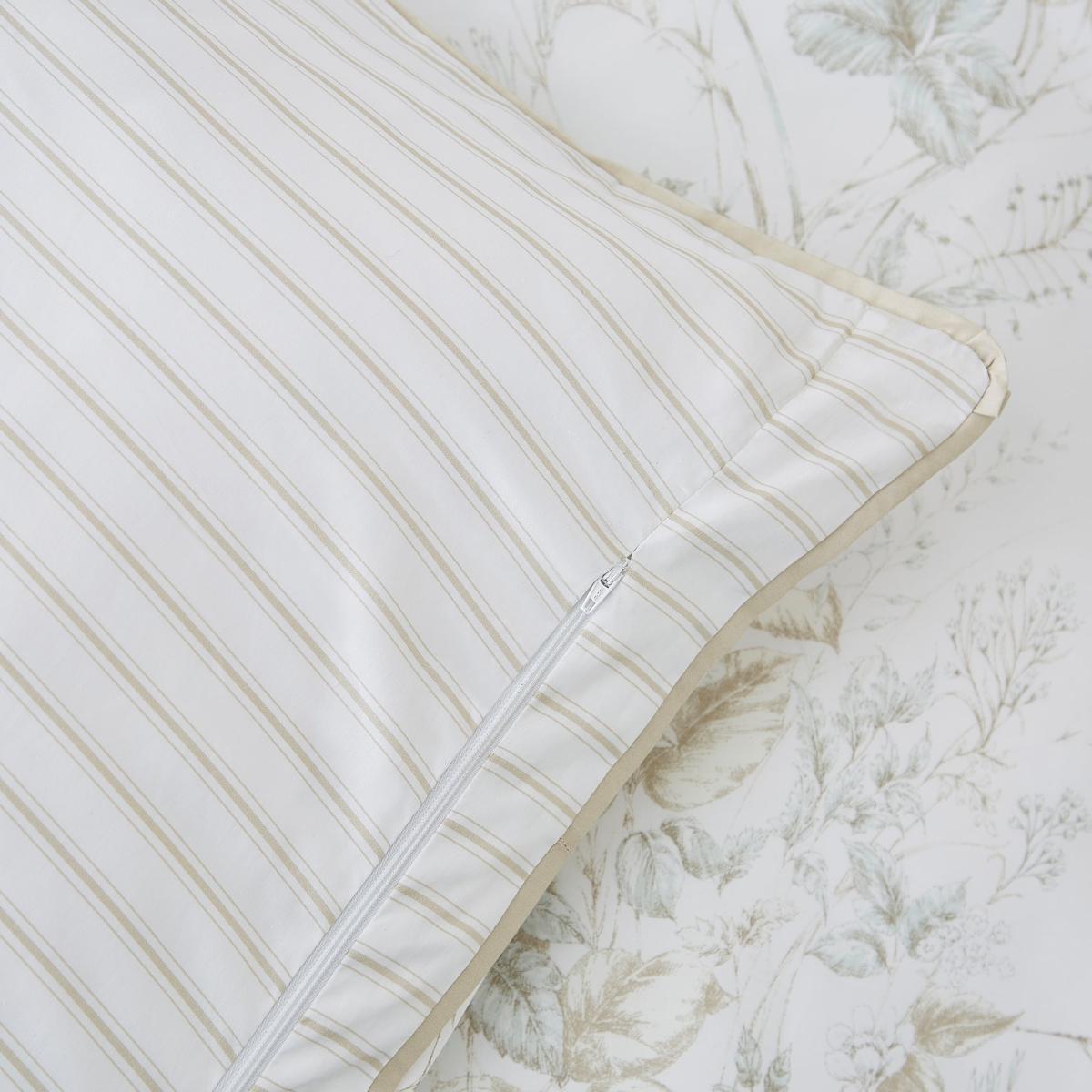 Dorma Coleton Natural 100% Cotton Oxford Pillowcase Pair Navy (Blue) – image 4