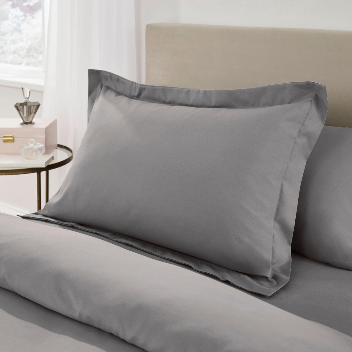 Fogarty Soft Touch Grey Marl Oxford Pillowcase Grey Marl – image 2