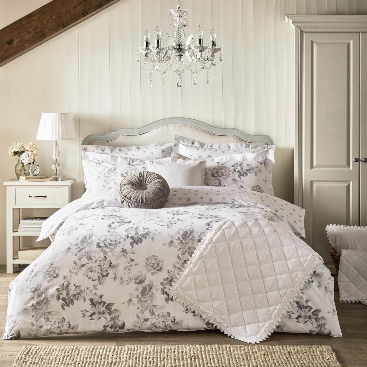 Holly Willoughby Tamsin Grey Oxford Pillowcase Grey – image 2