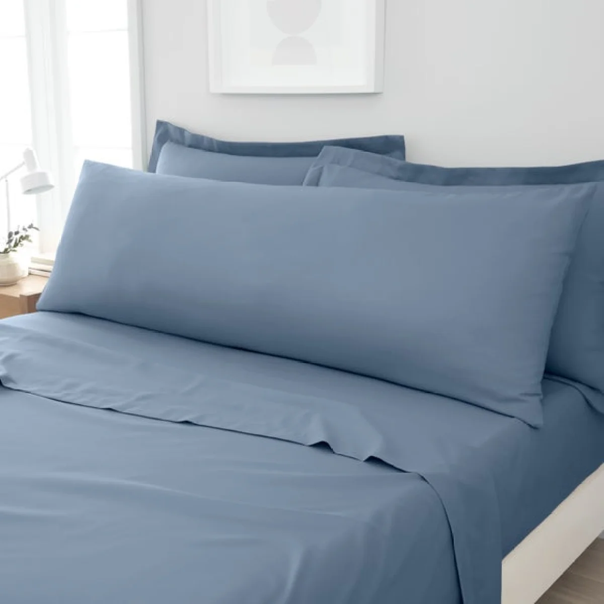 Fogarty Soft Touch Large Body Pillowcase Ashley Blue – image 1