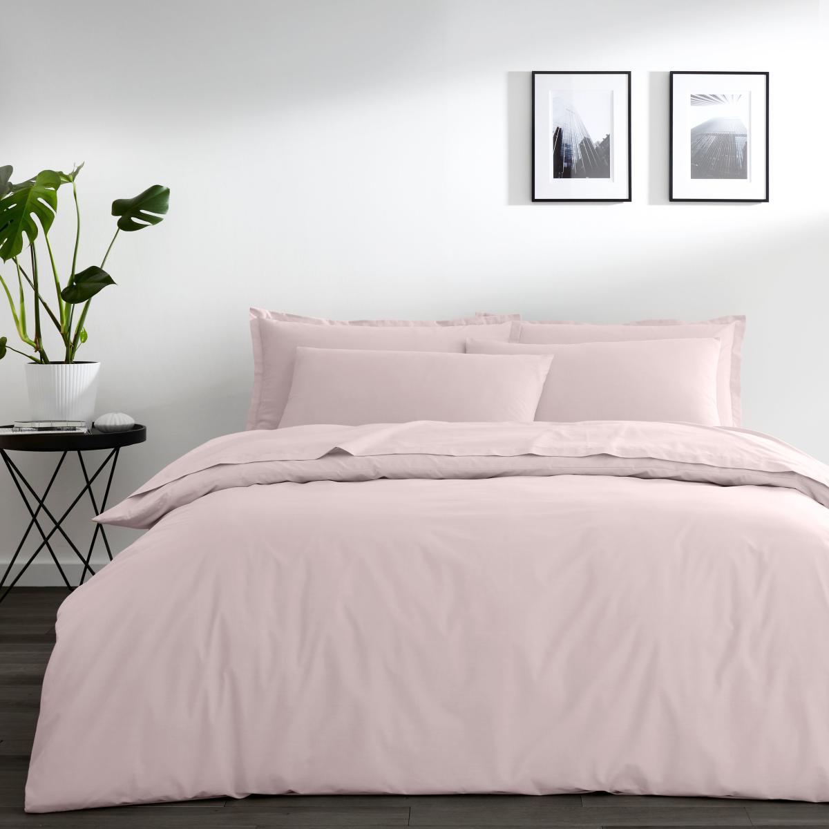 Pure Cotton Oxford Pillowcase Pale Pink – image 2