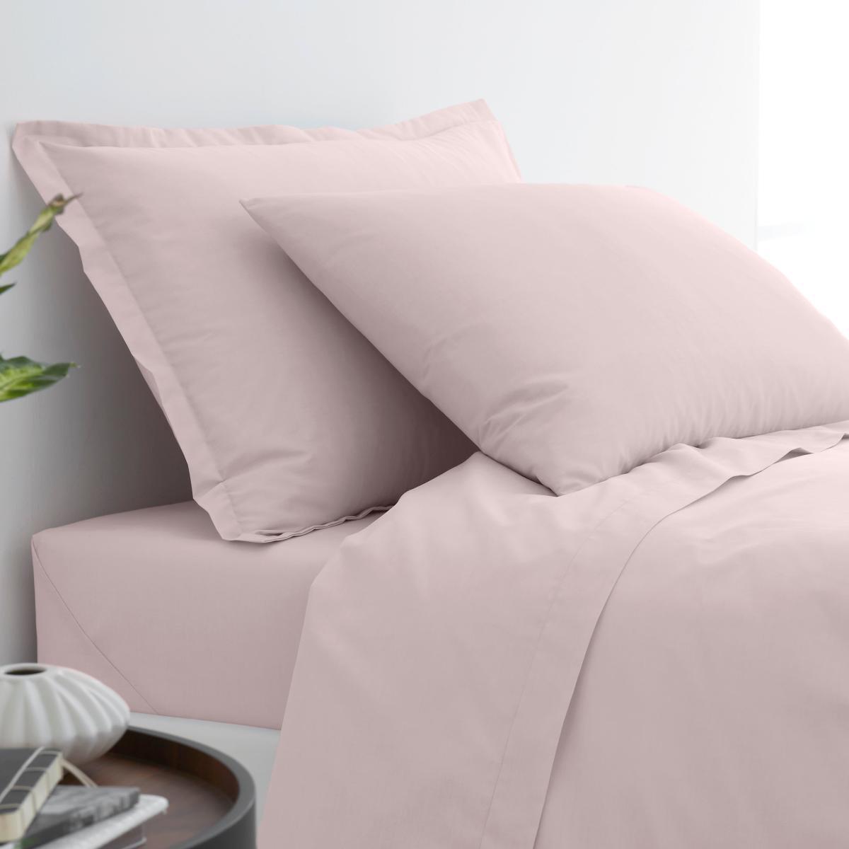 Pure Cotton Oxford Pillowcase Pale Pink – image 1