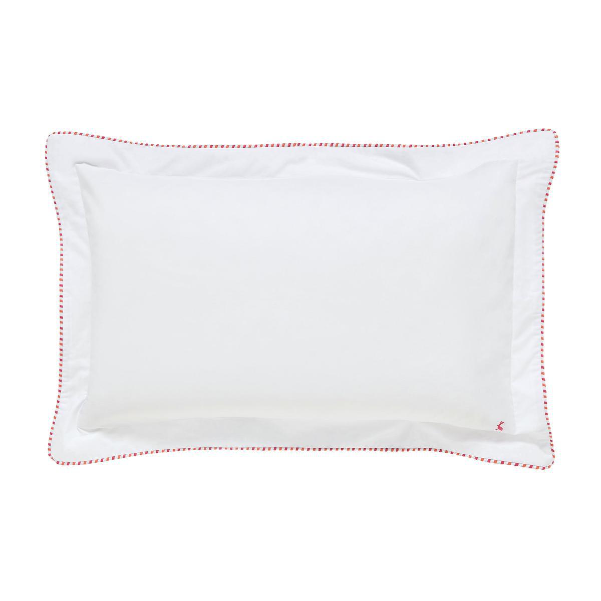 Joules Brightside Striped 100% Cotton Oxford Pillowcase White – image 1