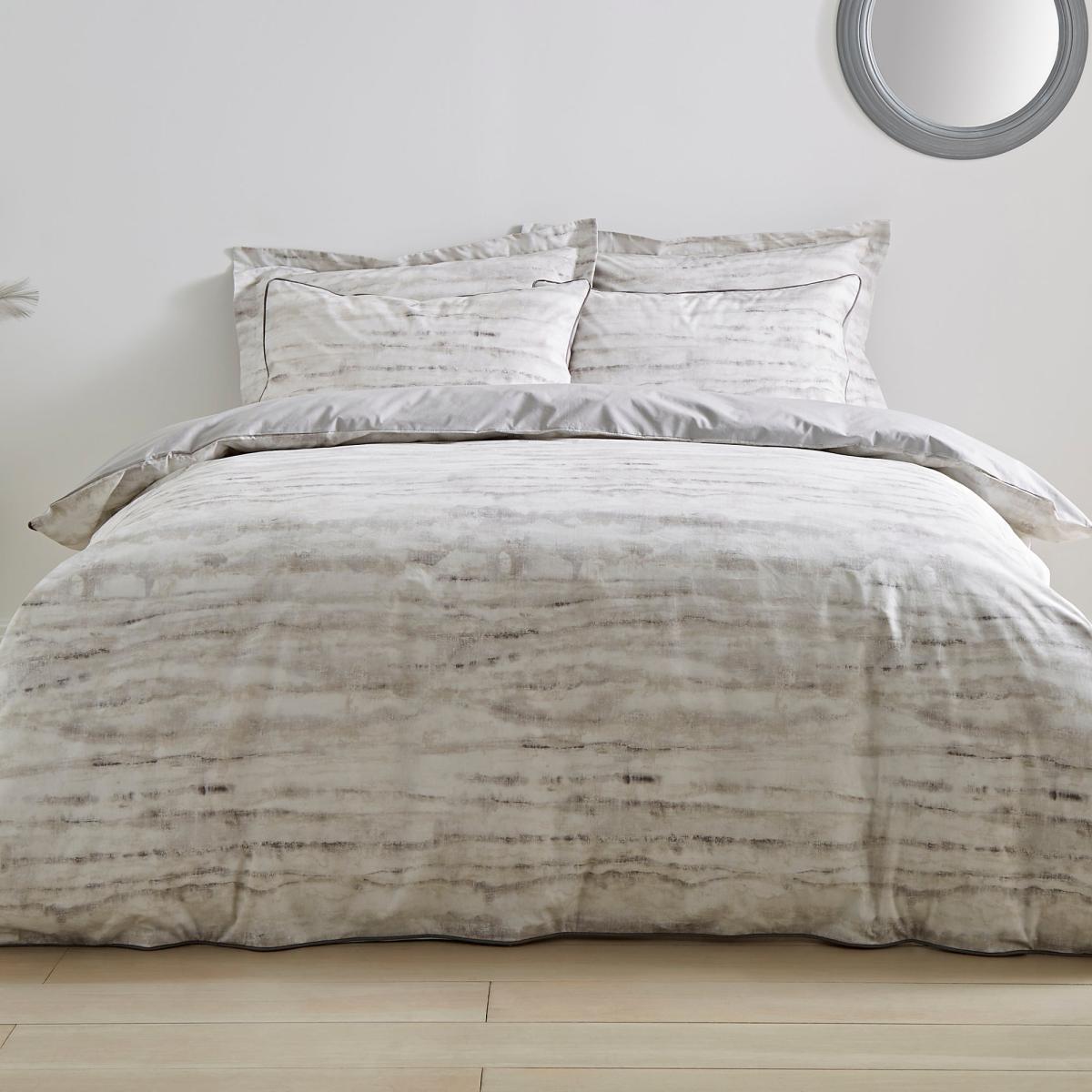 Croft Grey 100% Cotton Oxford Pillowcase Light Grey – image 2