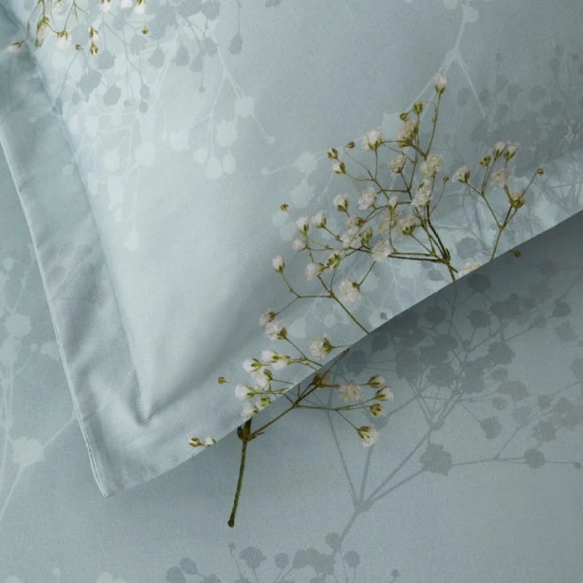 Dorma Gypsophilia 300 Thread Count Standard Pillowcase Pair Mineral – image 5