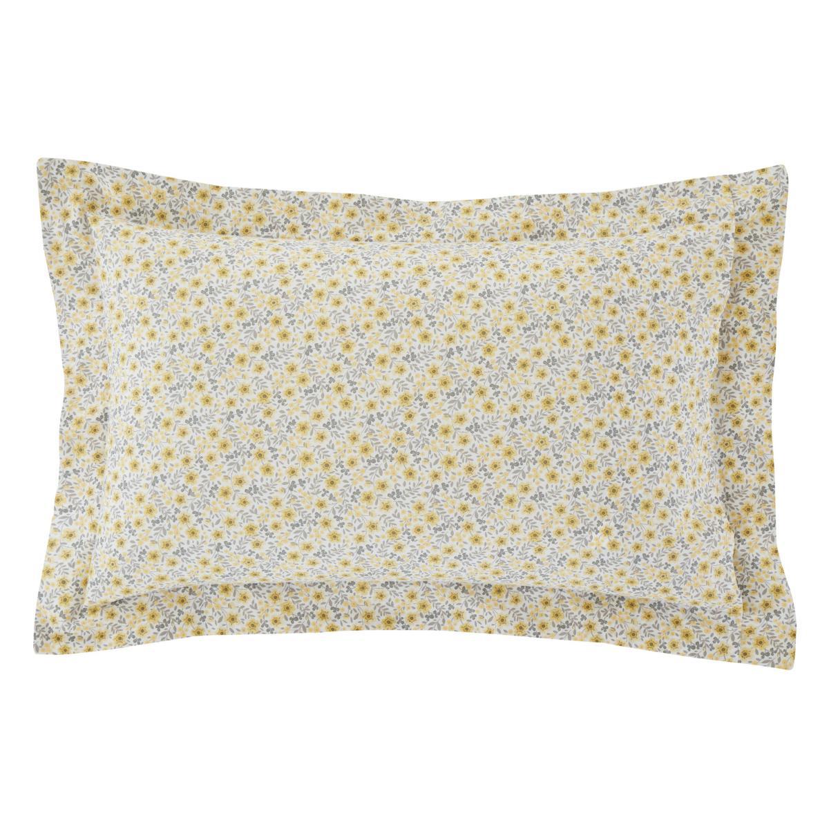 Bessie Ditsy Floral Ochre 100% Cotton Oxford Pillowcase Ochre (Yellow) – image 3