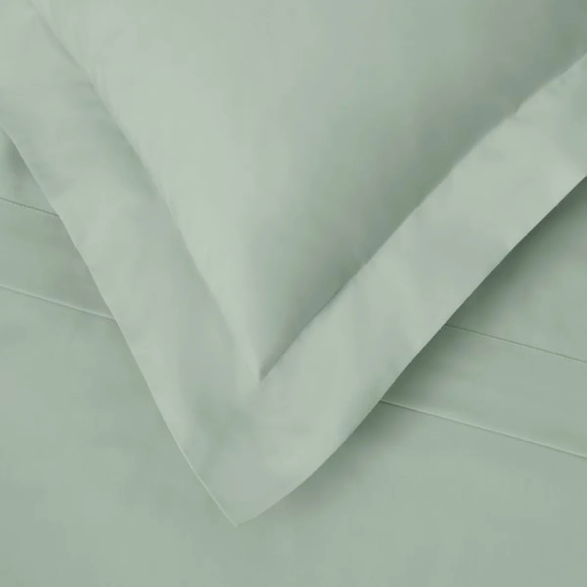 Dorma Egyptian Cotton 400 Thread Count Percale Continental Pillowcase Light Green – image 2