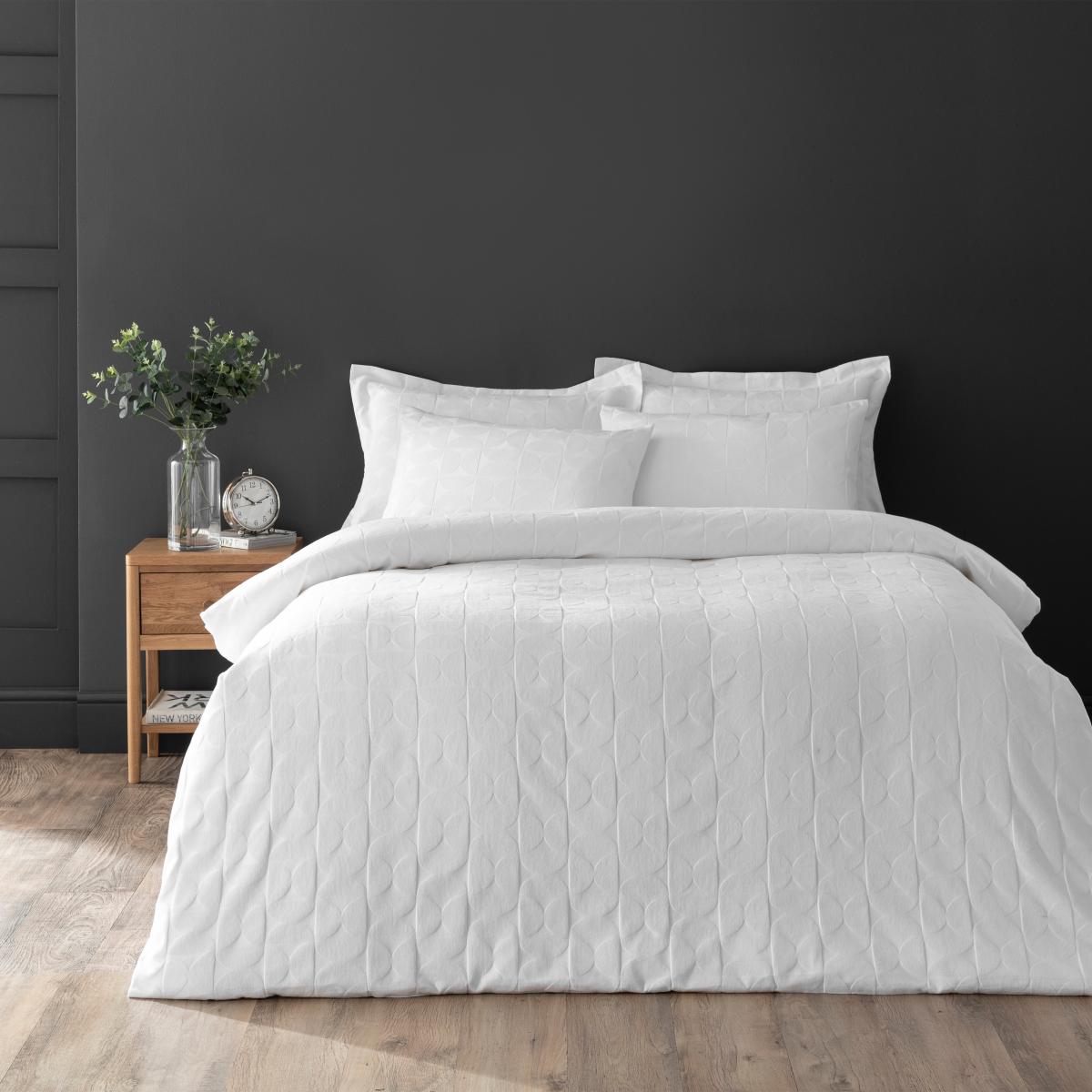 Elements Sten White 100% Cotton Oxford Pillowcase White – image 3