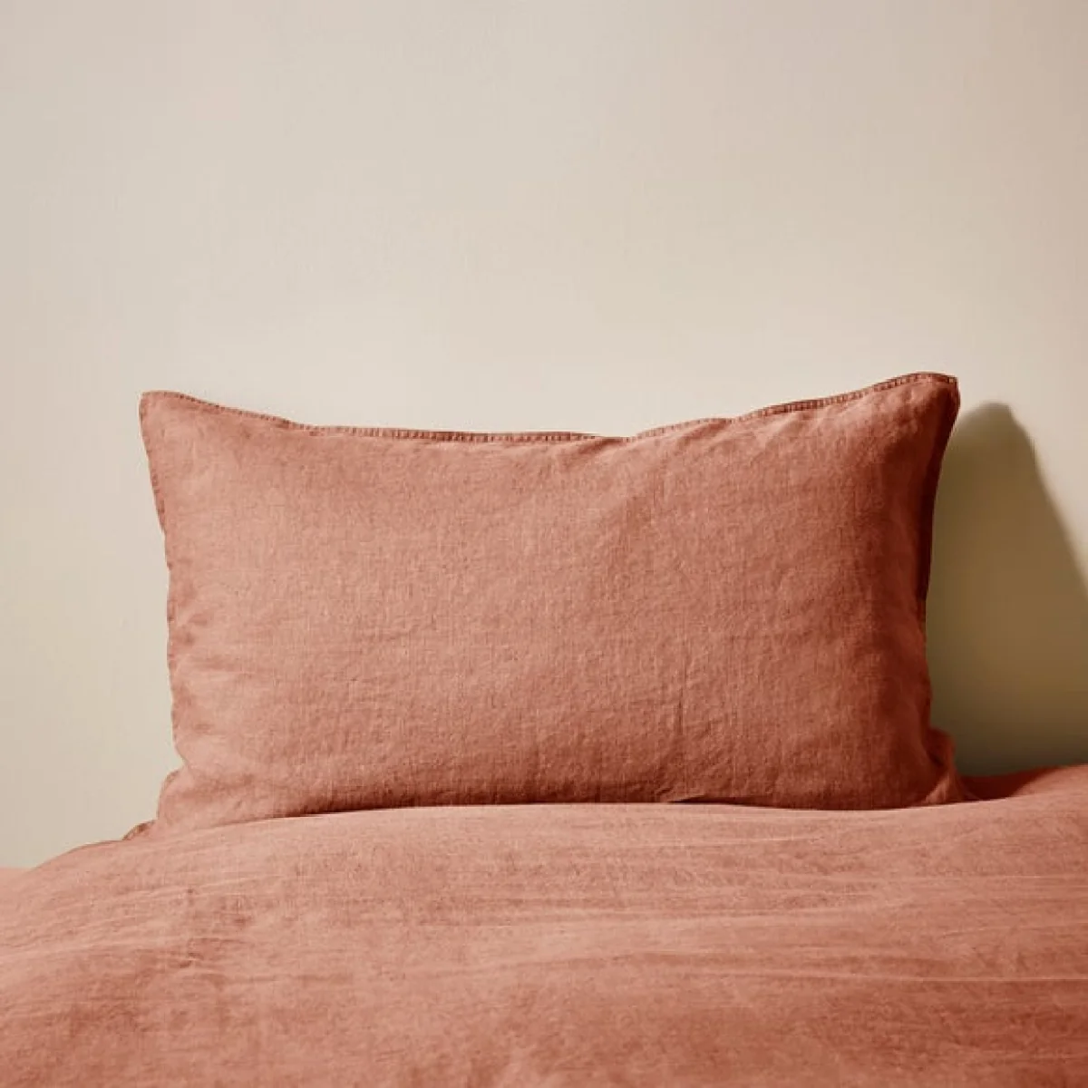 Edited Life Linen Standard Pair of Pillowcases Terracotta