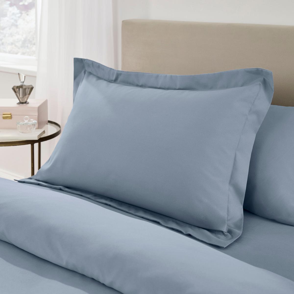 Fogarty Soft Touch Marl Effect Denim Oxford Pillowcase Denim – image 2