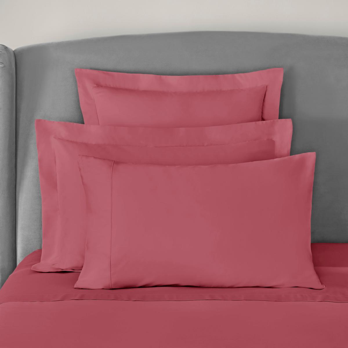 Dorma 300 Thread Count 100% Cotton Sateen Plain Oxford Pillowcase Rose – image 5