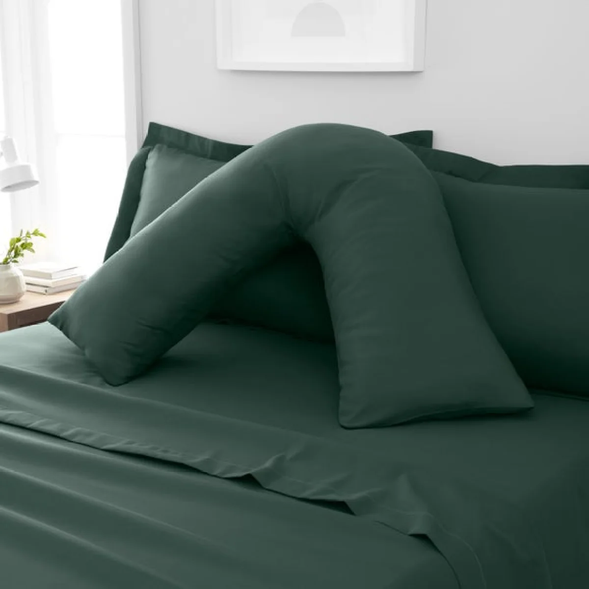 Fogarty Soft Touch V-shape Pillowcase Forest (Green)