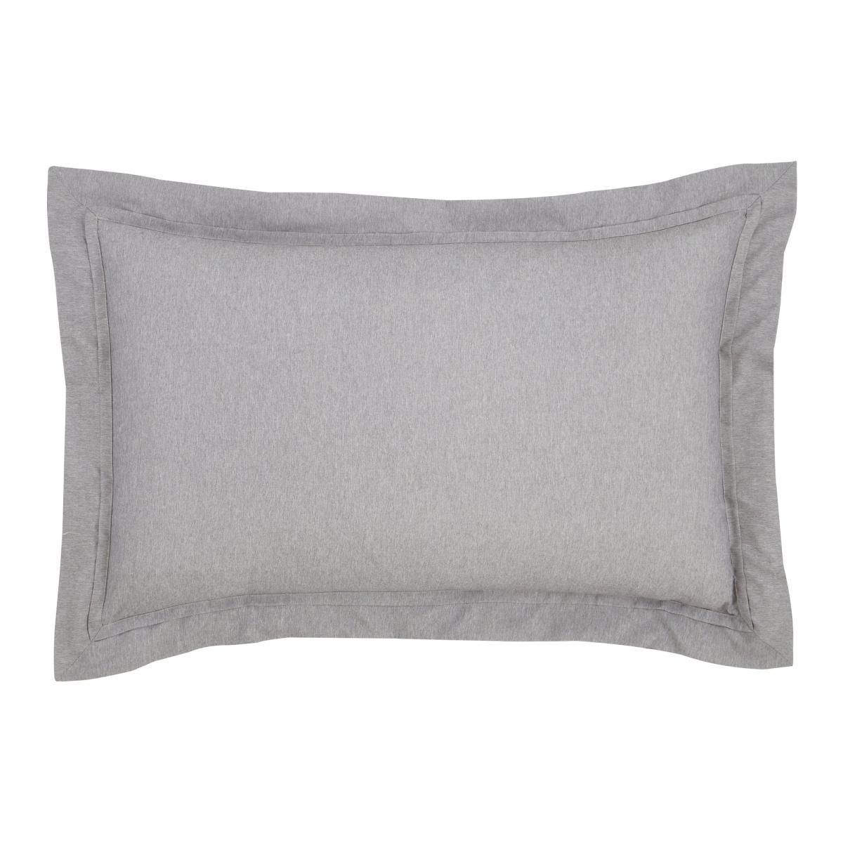 Denver Marl Grey Pintuck Oxford Pillowcase Grey Marl – image 2