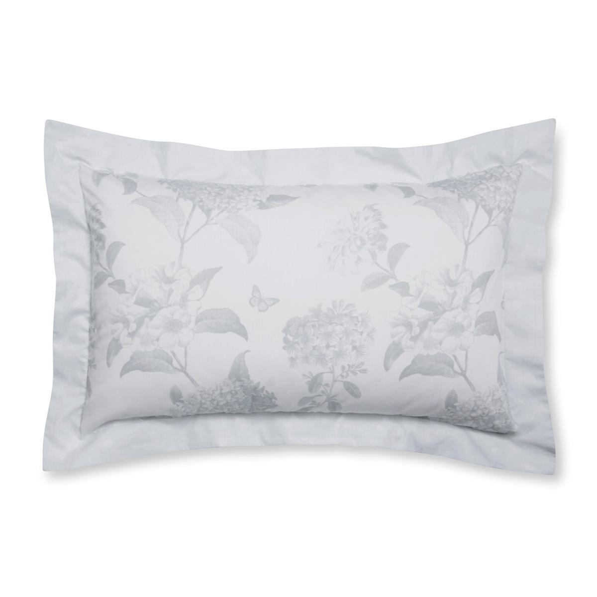 Holly Willoughby Rene Eucalyptus Light Green 100% Cotton Oxford Pillowcase White and Blue – image 2