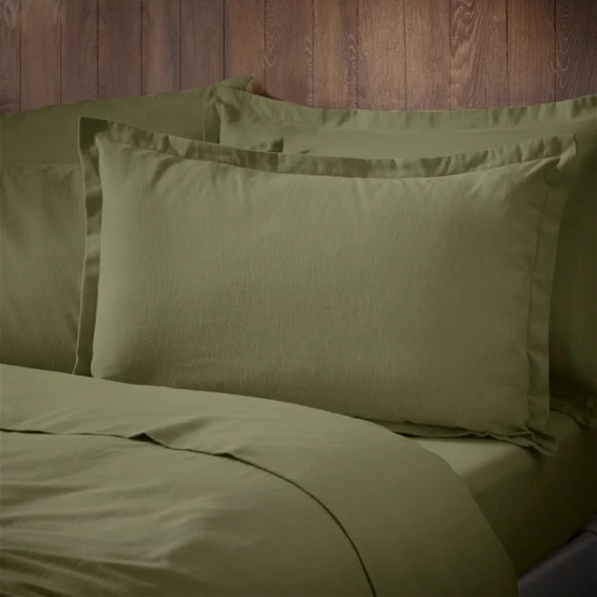 Soft & Cosy Luxury Oxford Pillowcase Olive (Green) – image 2
