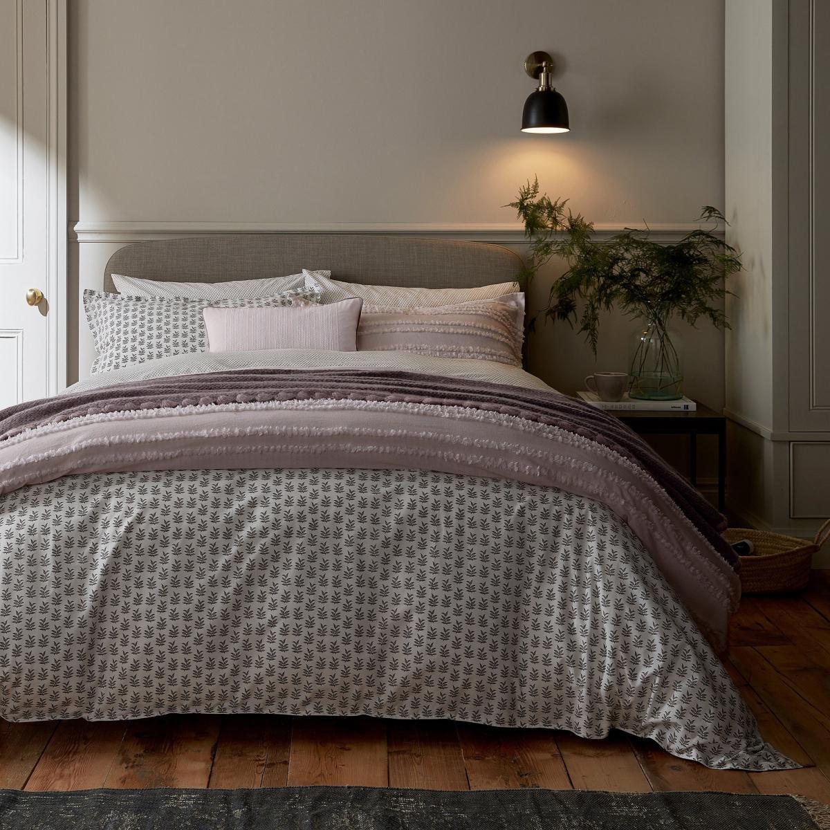 Murmur Rae Heather 100% Cotton Housewife Pillowcase Pair Purple – image 2