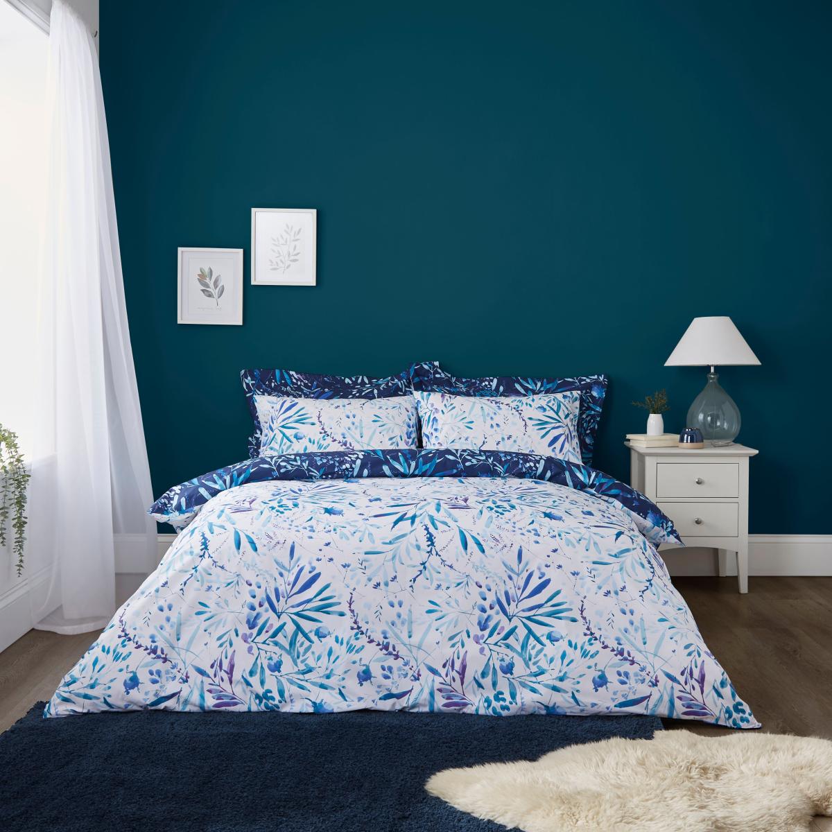 Winter Eucalyptus Oxford Pillowcase Blue – image 3