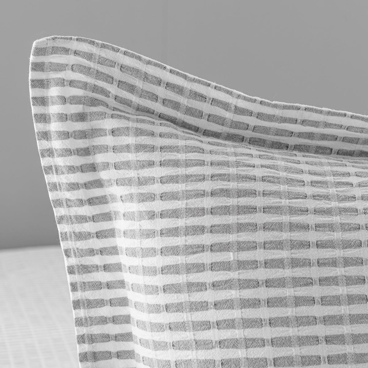 Carson Grey 100% Cotton Oxford Pillowcase Light Grey – image 2