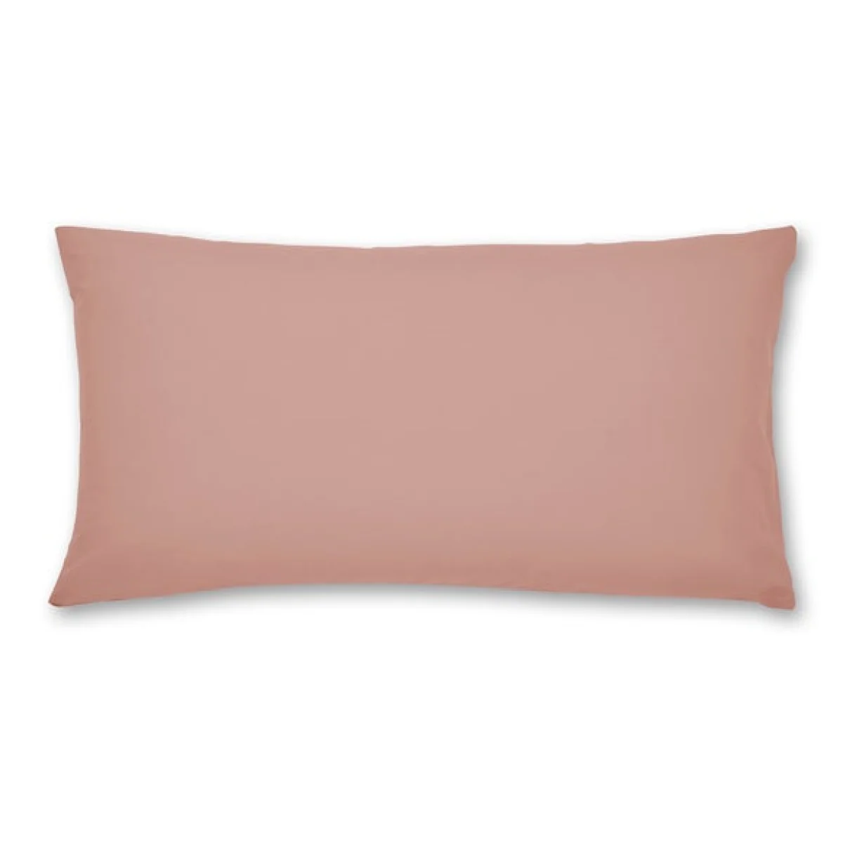 Pure Cotton Plain Dye Kingsize Standard Pillowcase Dusty Pink – image 3