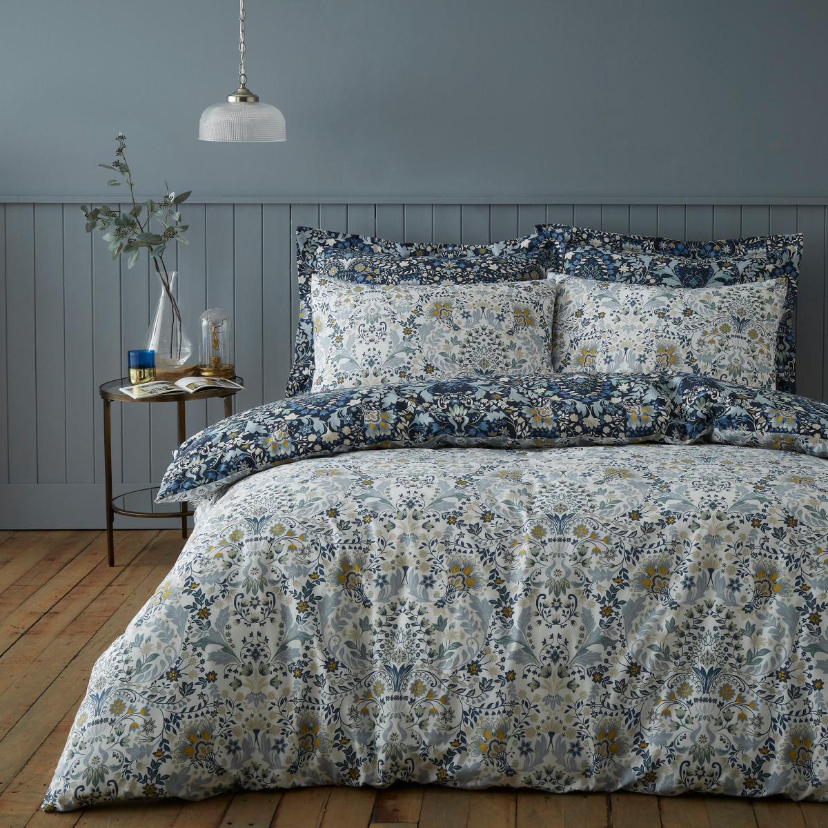 Hardwick Blue Oxford Pillowcase Blue – image 4