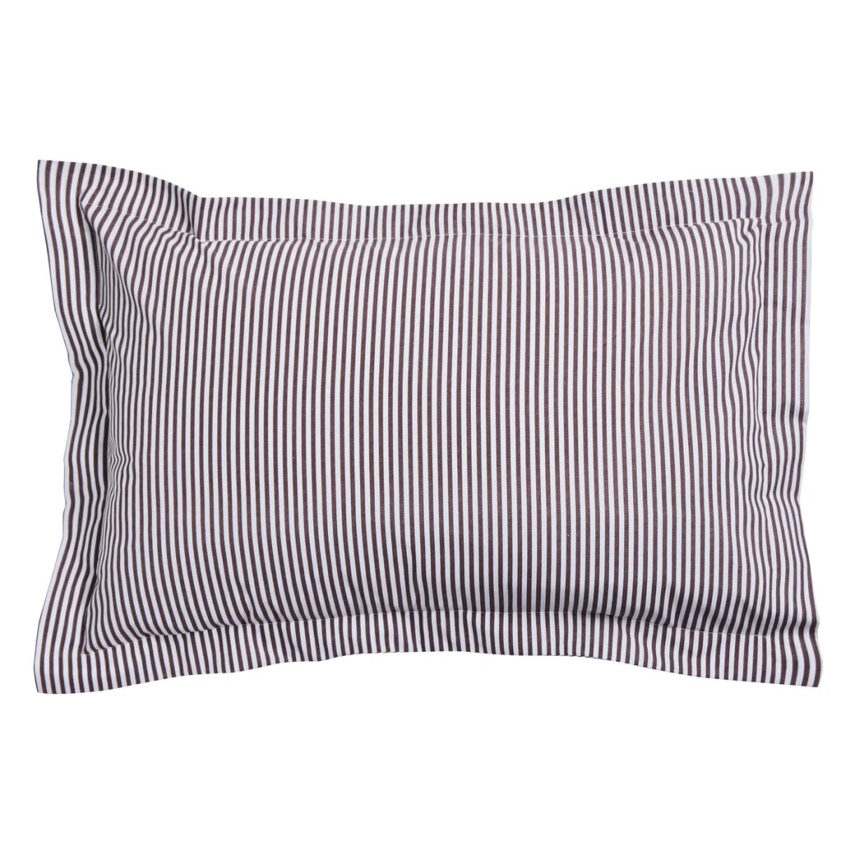 Habitat Oxford Stripe Cocoa Pillowcase – image 3