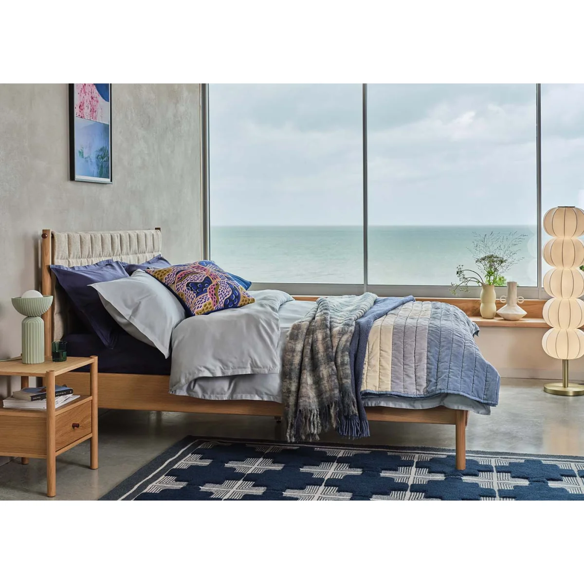 Heal's 400 Thread Count Egyptian Sateen Oxford Pillowcase Mist – image 4