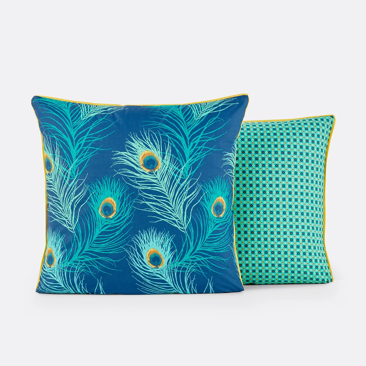 Shakhra Peacock 100% Cotton Percale 180 Thread Count Pillowcase – image 3