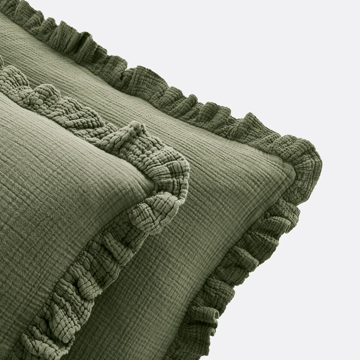 Kumla Plain 100% Cotton Muslin Pillowcase – image 3