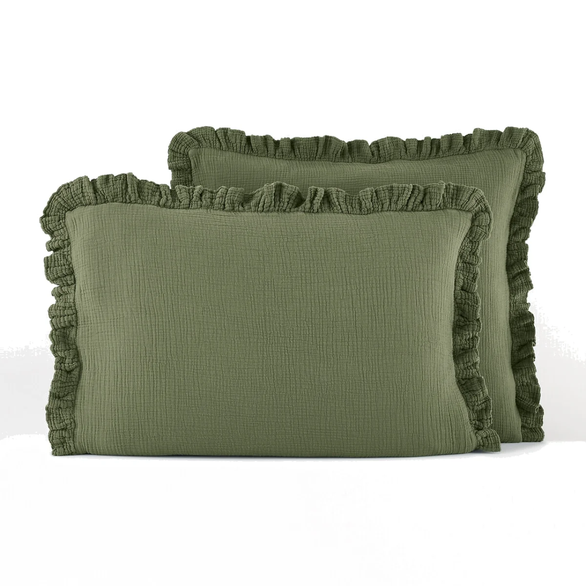 Kumla Plain 100% Cotton Muslin Pillowcase – image 1