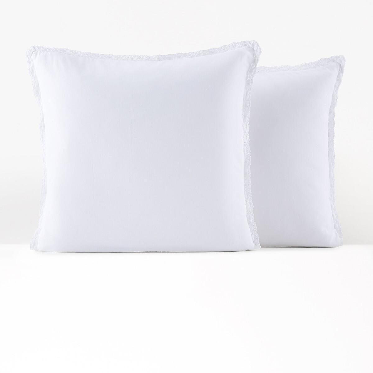 Alhambra Crochet Lace 100% Washed Cotton Pillowcase – image 2