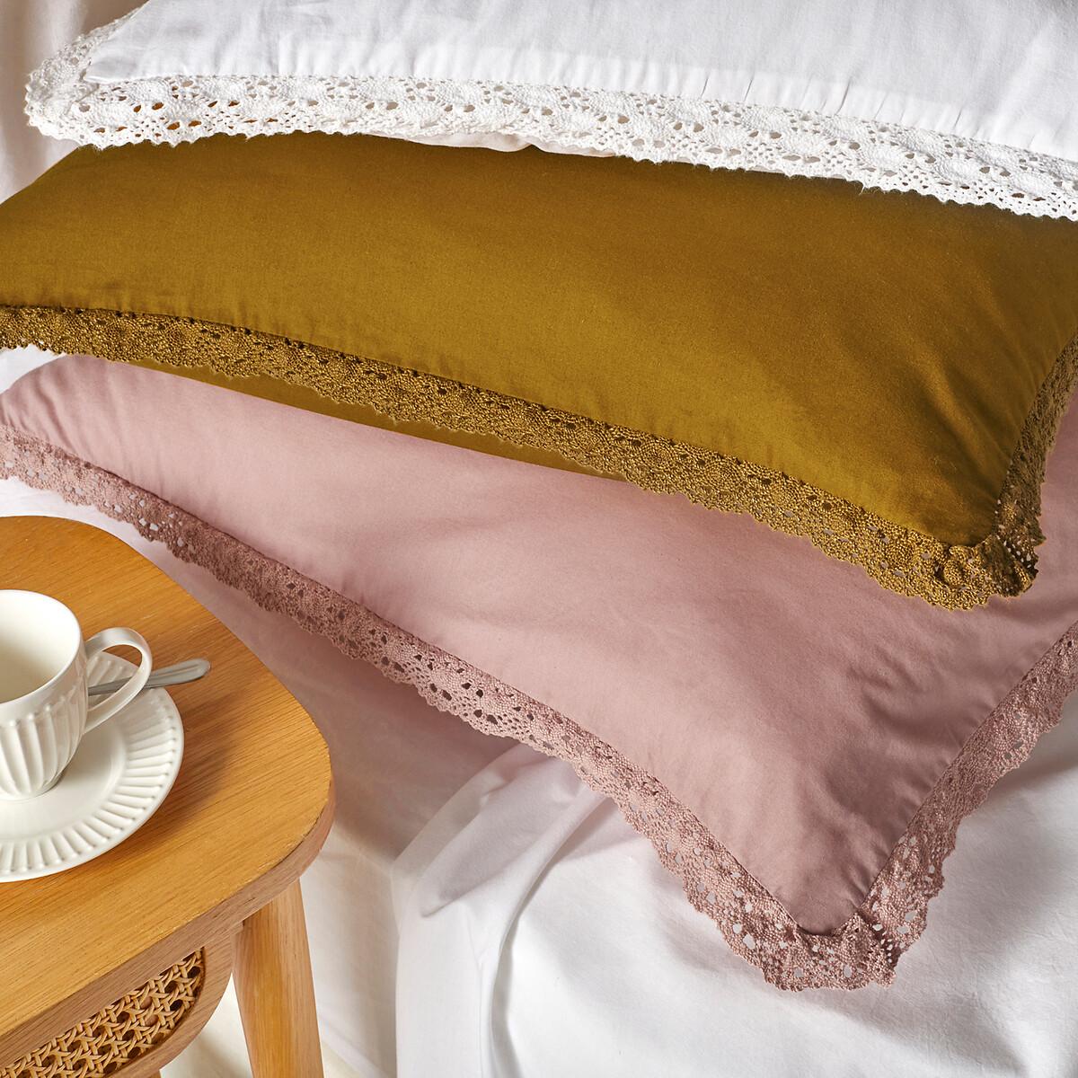 Alhambra Crochet Lace 100% Washed Cotton Pillowcase – image 11