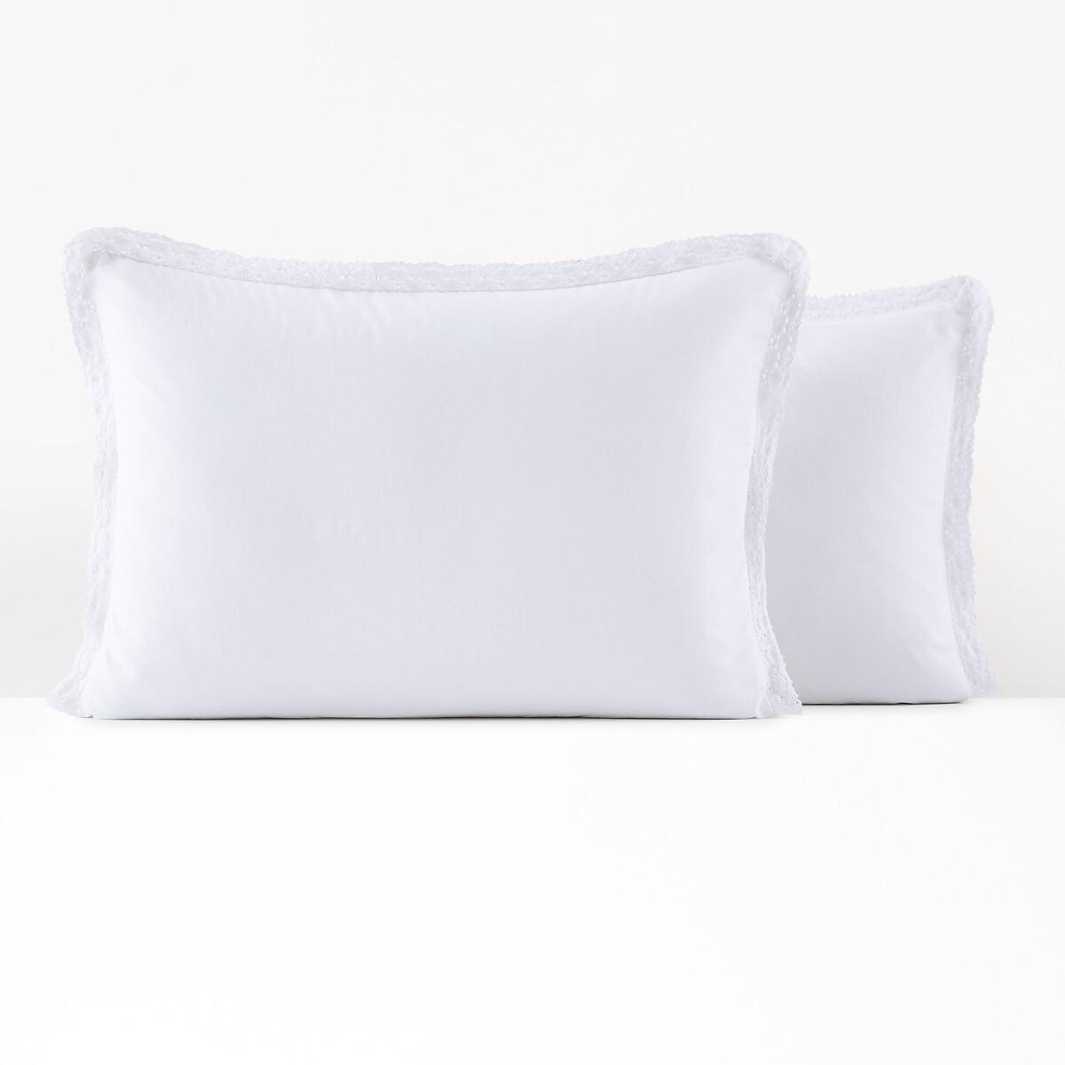 Alhambra Crochet Lace 100% Washed Cotton Pillowcase – image 3