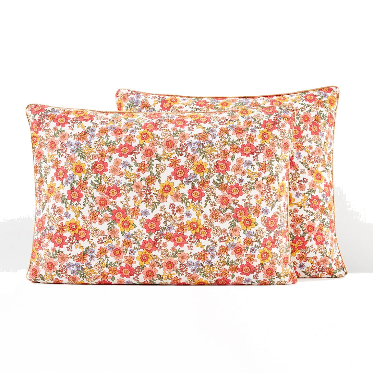 Mérédith Floral 100% Washed Cotton Pillowcase – image 1