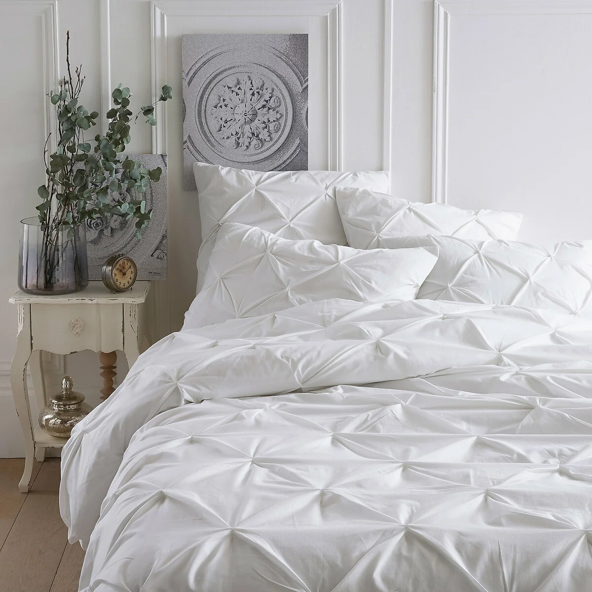 Blanche Ruched Polycotton Pillowcase – image 4