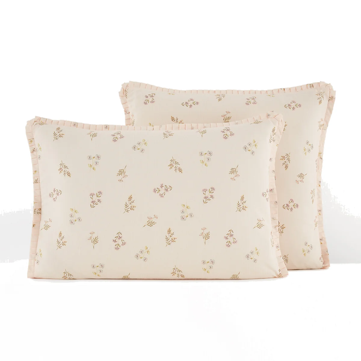 Camomille Floral 50% Recycled Cotton Pillowcase – image 1