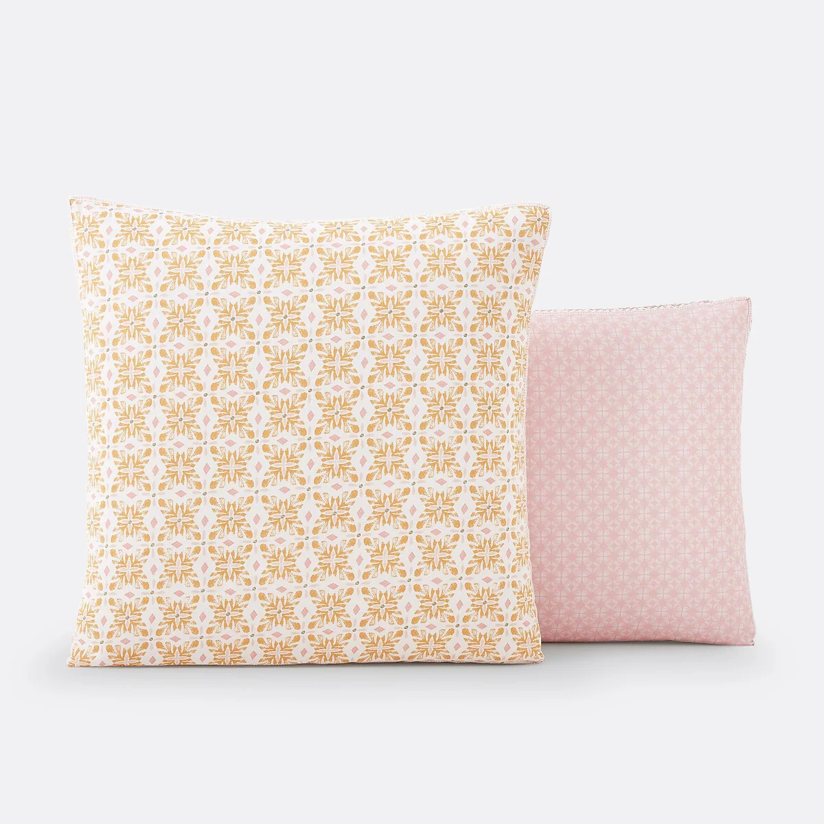 Gardenia Floral Geometric 100% Cotton Pillowcase – image 2
