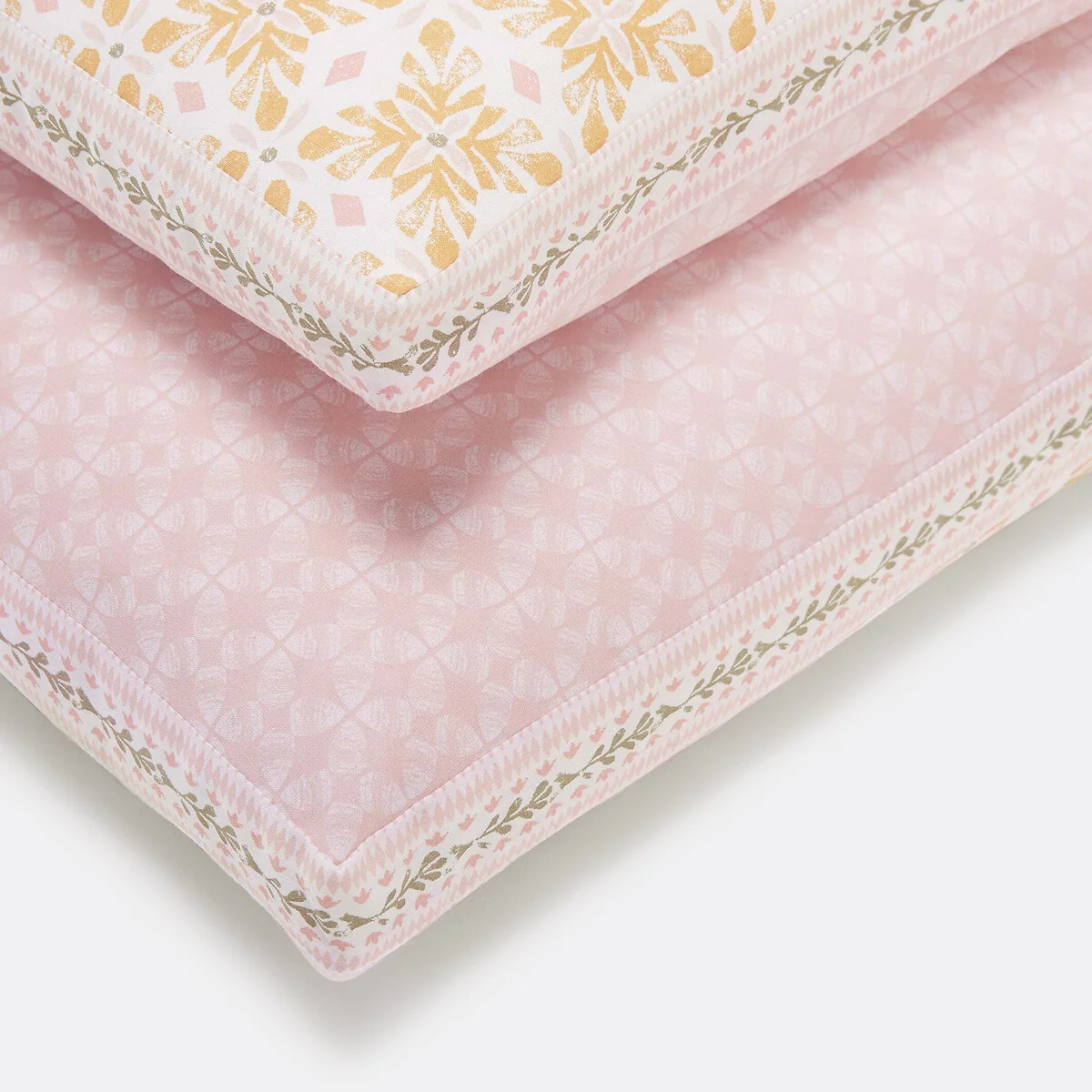 Gardenia Floral Geometric 100% Cotton Pillowcase – image 6