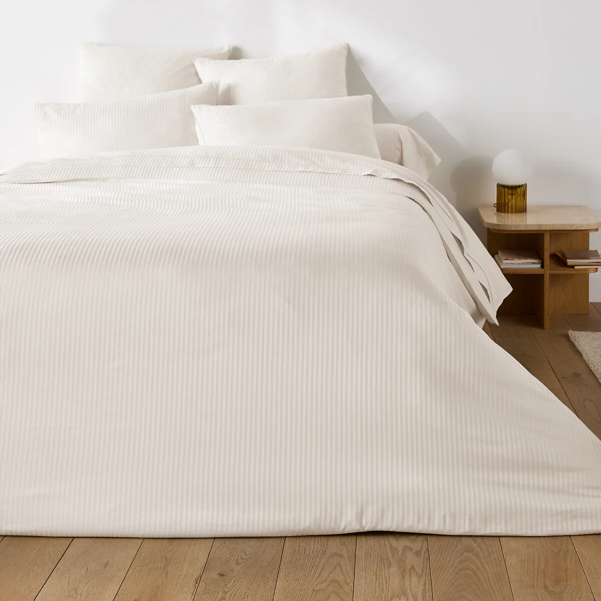 Opale Striped Cotton Satin 350 Thread Count Pillowcase – image 2