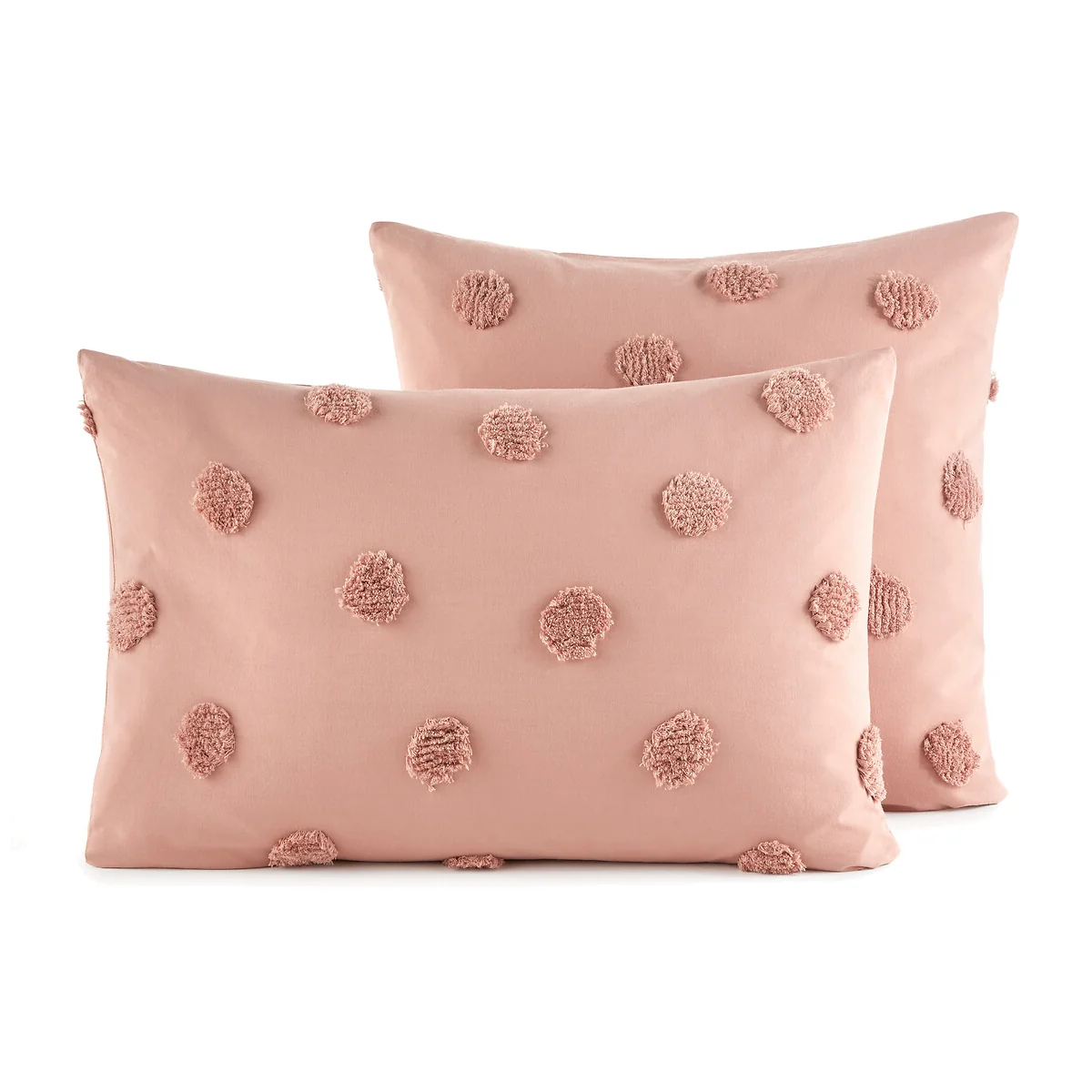 Kodoli Tufted Spot 100% Organic Cotton Percale 300 Thread Count Pillowcase