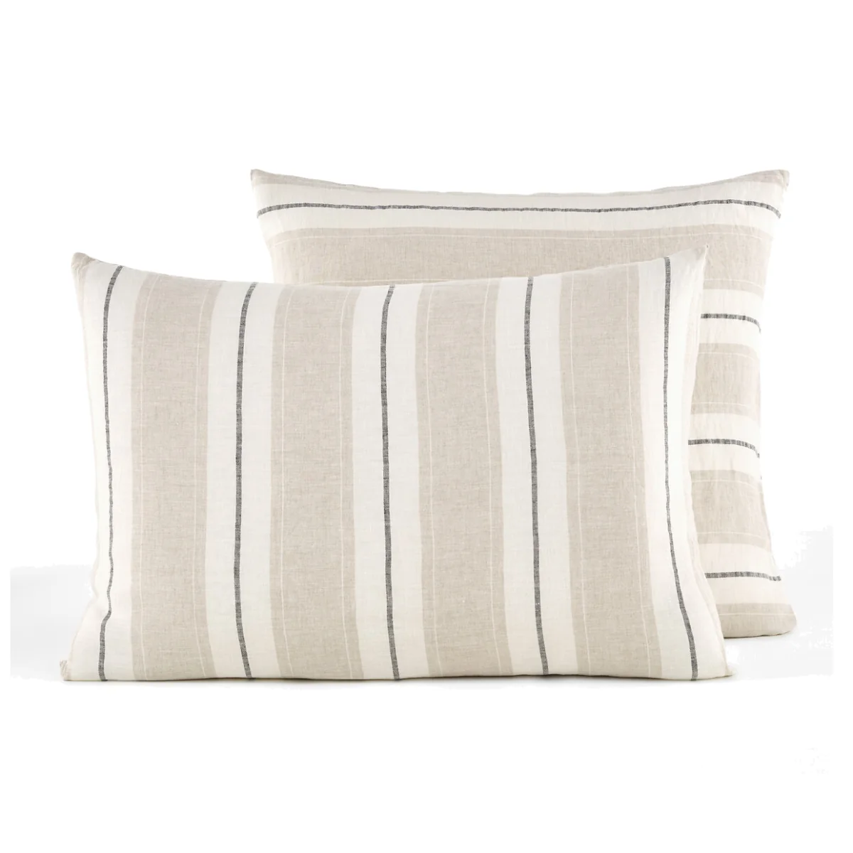 Makoun Striped 100% Washed Linen Pillowcase – image 1