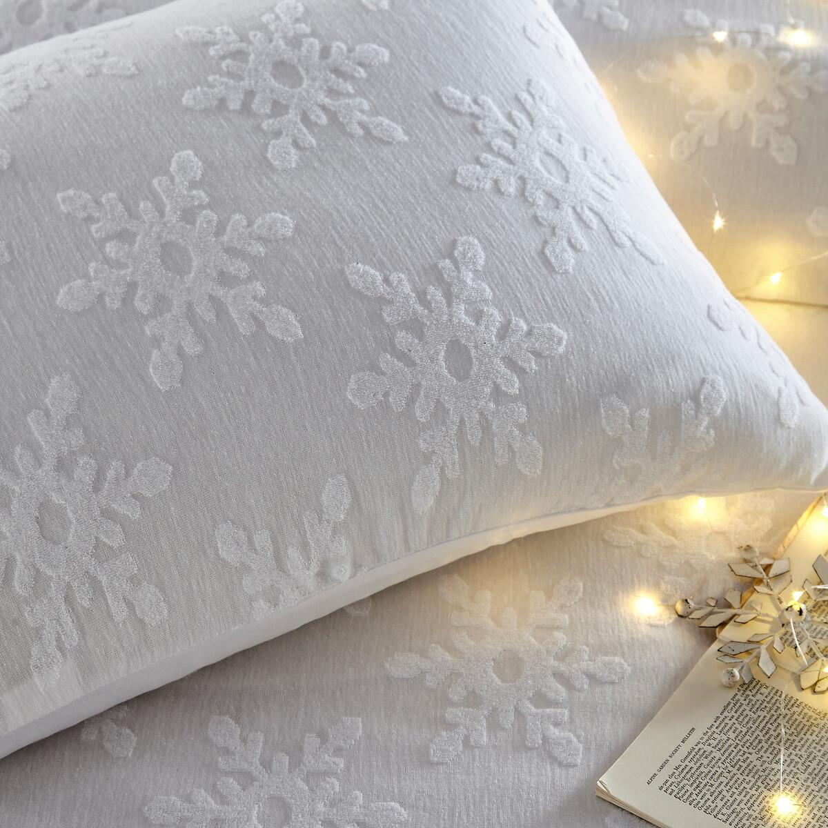 Snowflake Tufted 100% Cotton Duvet and Pillowcase Set – image 3