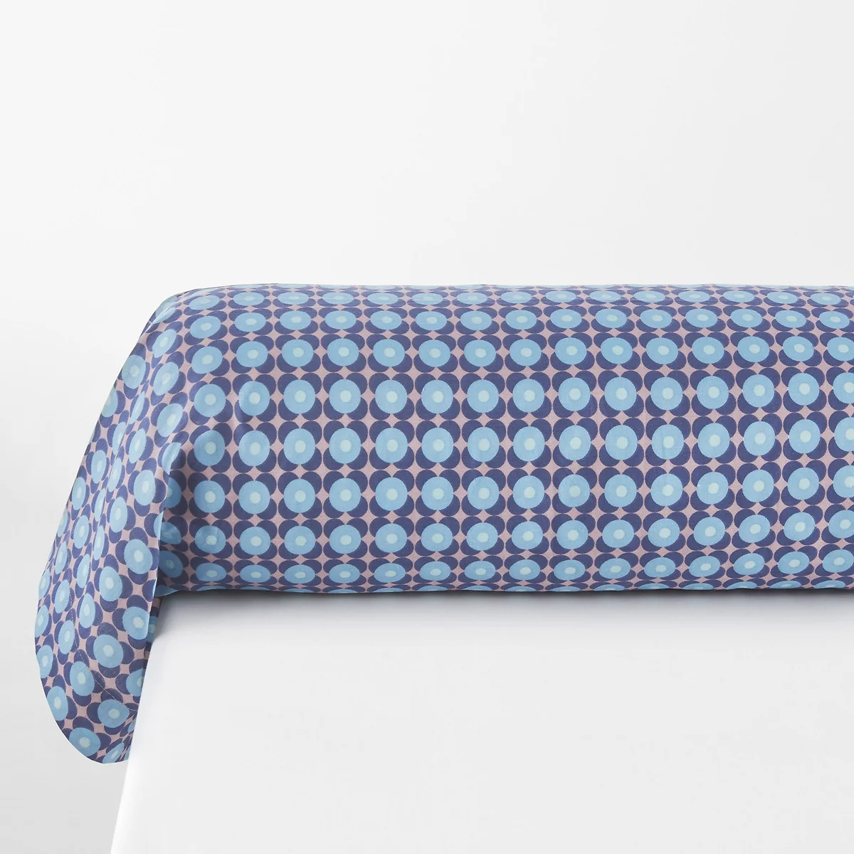 Miss China Geometric Tile 100% Cotton Bolster Pillowcase