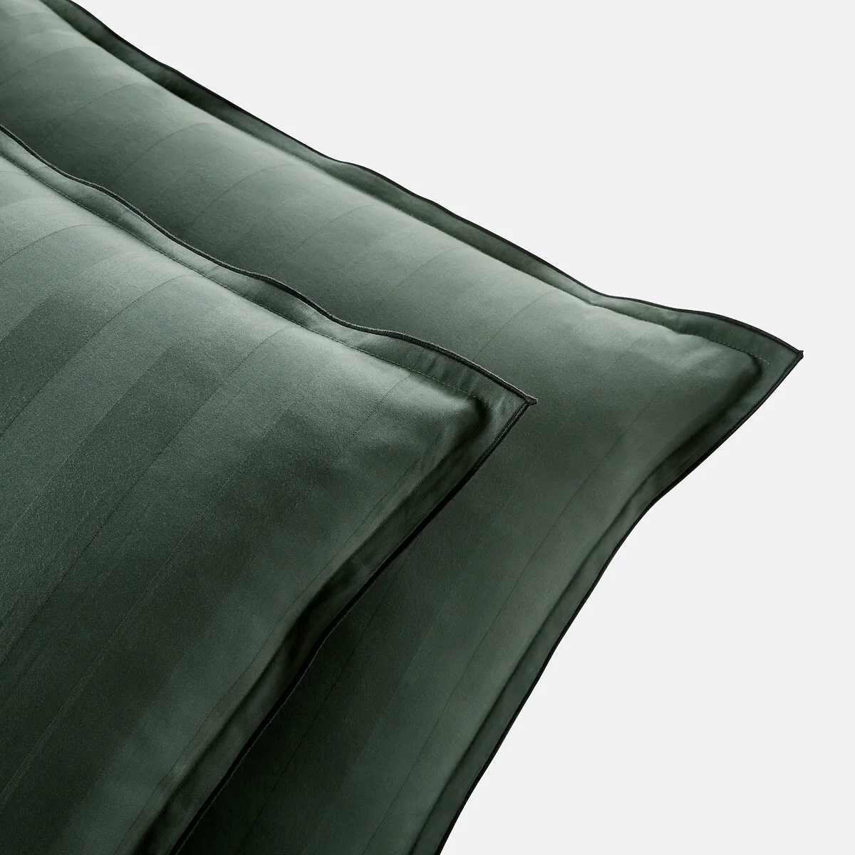 Victor Striped Washed Cotton Satin 300 Thread Count Pillowcase – image 2