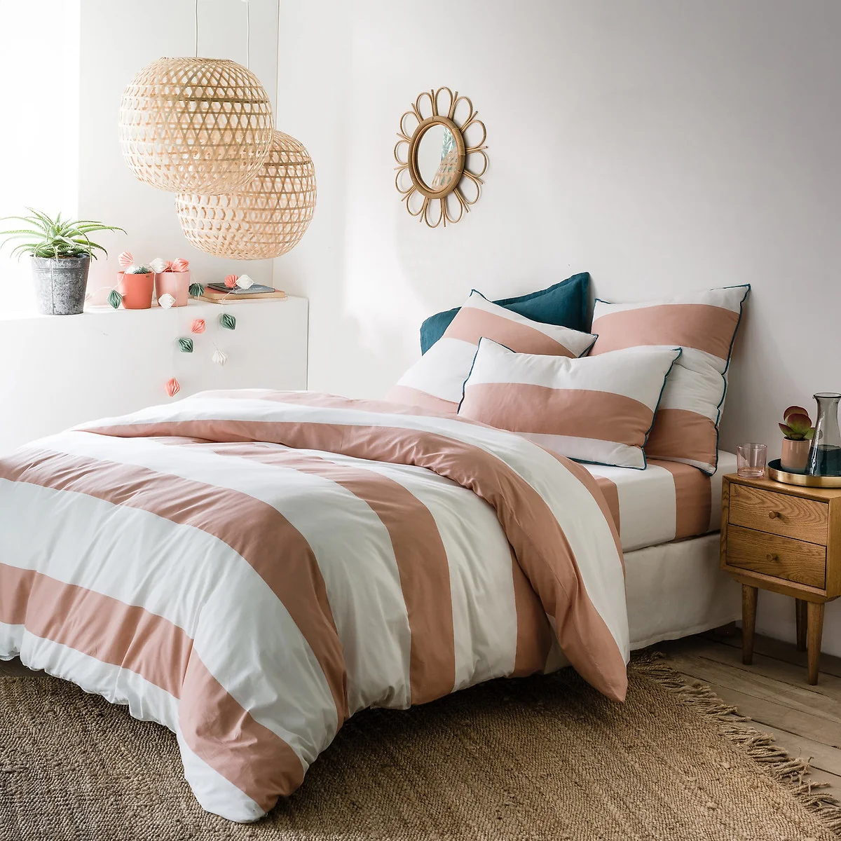 Yacht Striped 100% Cotton Pillowcase – image 5