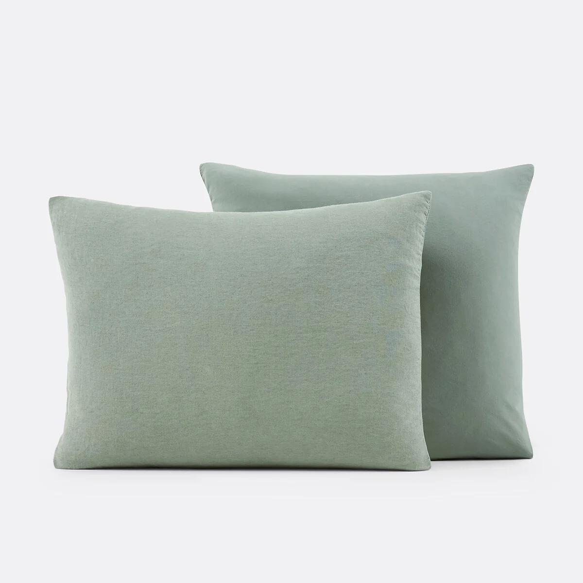 Annaba Two-Sided Washed Linen and Cotton Pillowcase – image 2