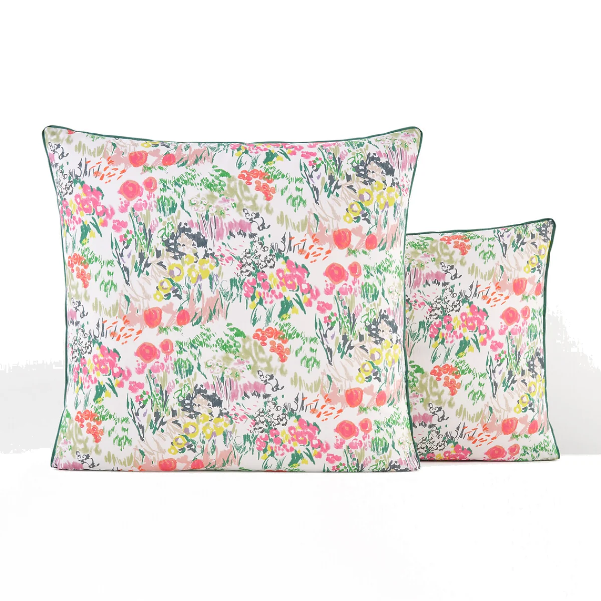Coloured Field Floral 100% Cotton Percale 200 Thread Count Pillowcase – image 1
